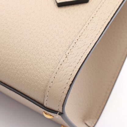 ダイアナ ミニ バンブー ハンドバッグ トートバッグ レザー グレーベージュ 2WAY グッチ バッグ GUCCI