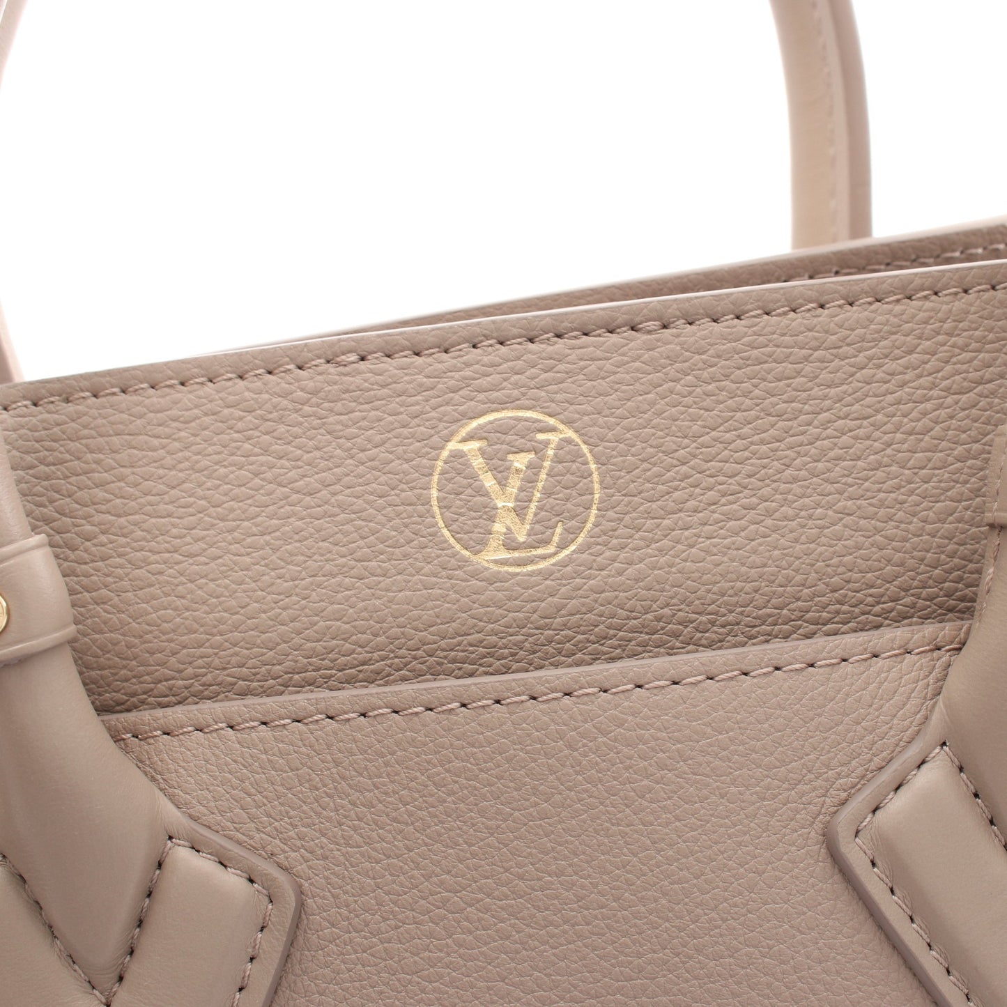 オンマイサイド PM ガレ ハンドバッグ レザー グレーベージュ 2WAY ルイヴィトン バッグ LOUIS VUITTON