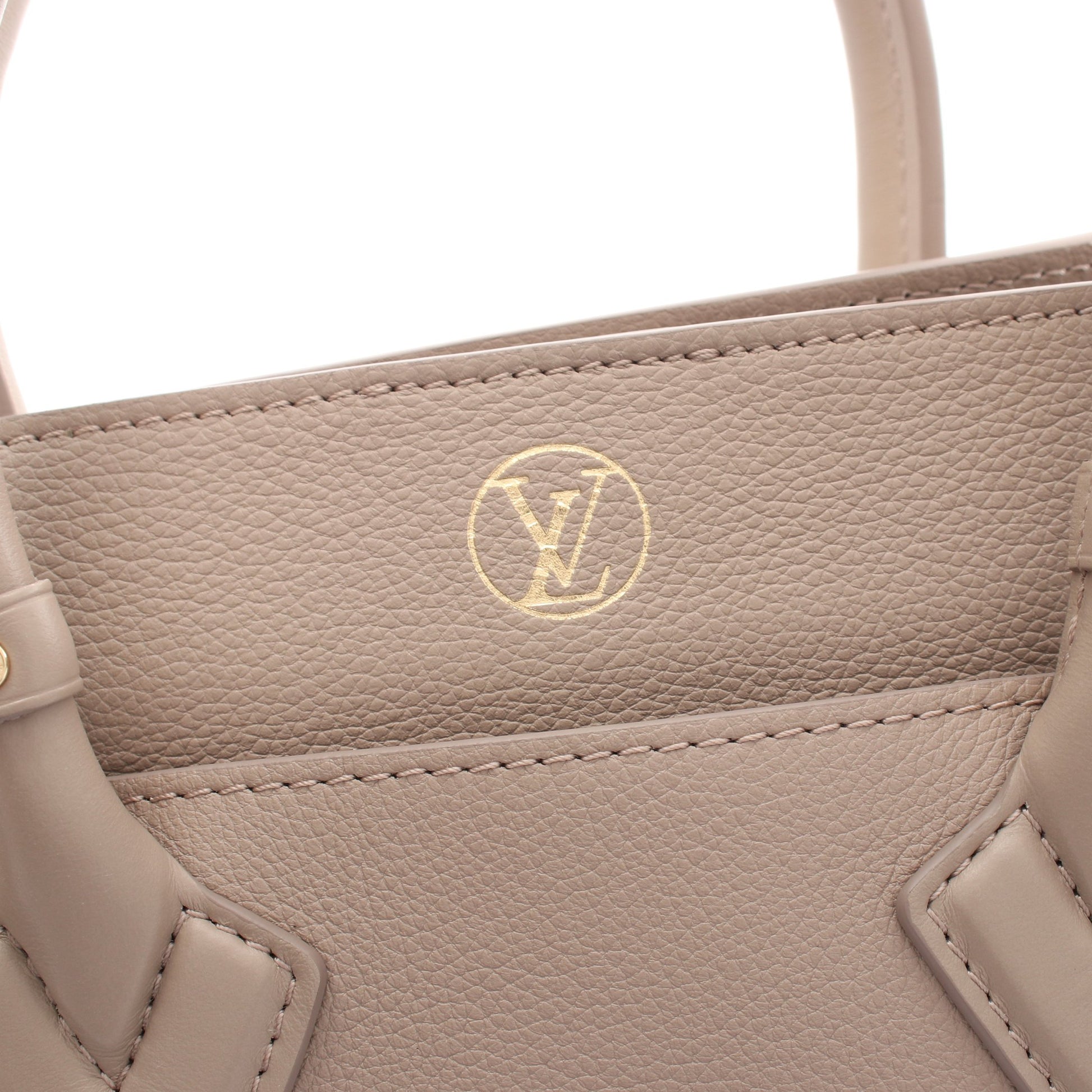 オンマイサイド PM ガレ ハンドバッグ レザー グレーベージュ 2WAY ルイヴィトン バッグ LOUIS VUITTON