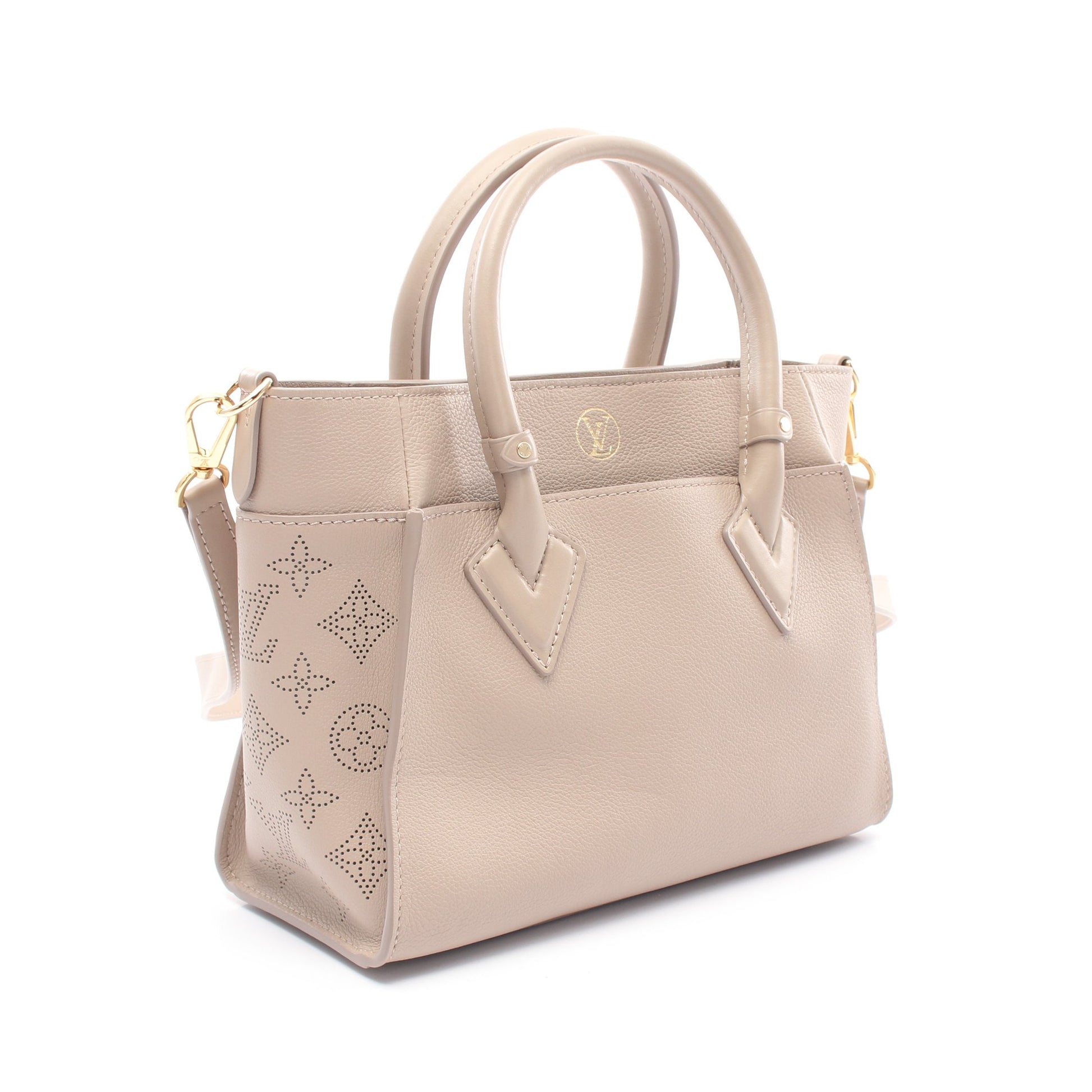 オンマイサイド PM ガレ ハンドバッグ レザー グレーベージュ 2WAY ルイヴィトン バッグ LOUIS VUITTON