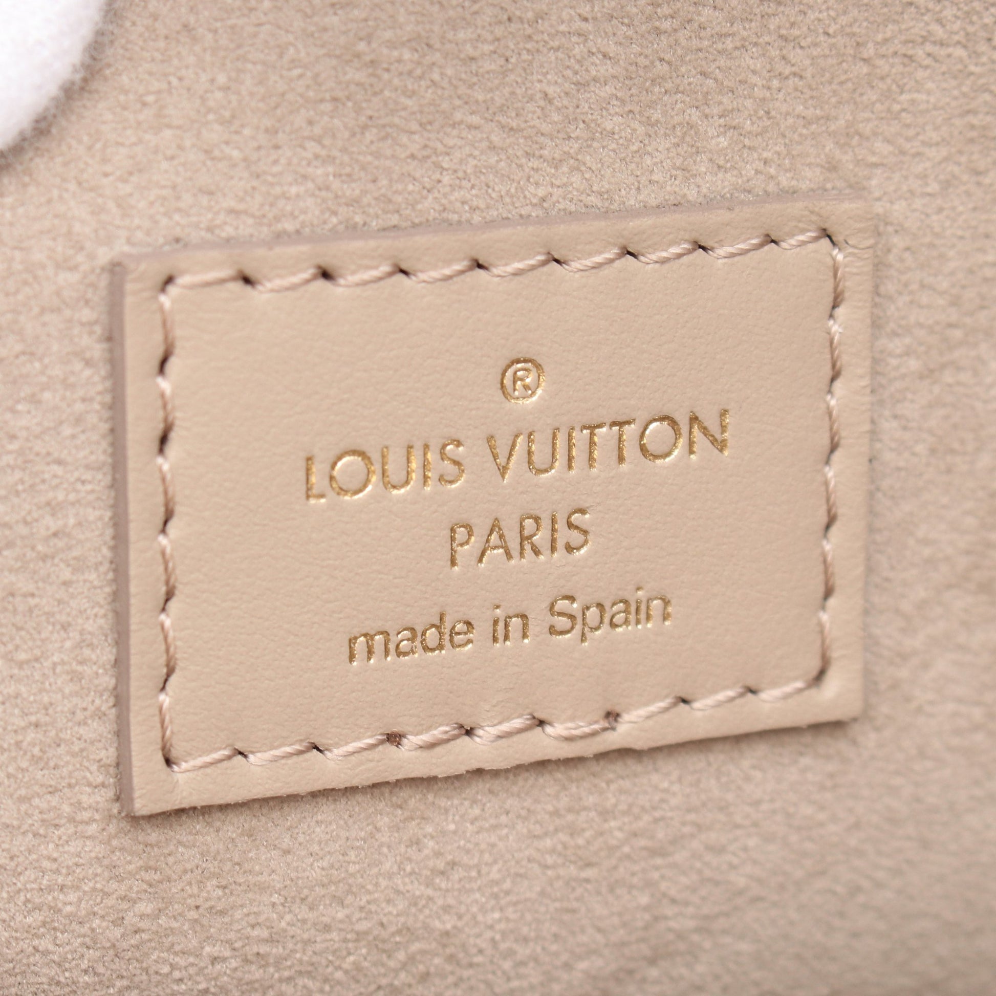オンマイサイド PM ガレ ハンドバッグ レザー グレーベージュ 2WAY ルイヴィトン バッグ LOUIS VUITTON