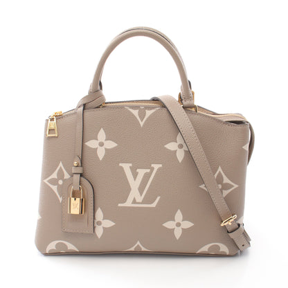 プティ パレPM モノグラムアンプラント トゥルトレール クレーム ハンドバッグ レザー グレーベージュ 2WAY ルイヴィトン バッグ LOUIS VUITTON