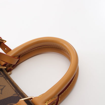 LOUIS VUITTON × NIGO サック プラ メッセンジャー モノグラム ストライプ ハンドバッグ トートバッグ PVC レザー ブラウン 2WAY ルイヴィトン バッグ LOUIS VUITTON