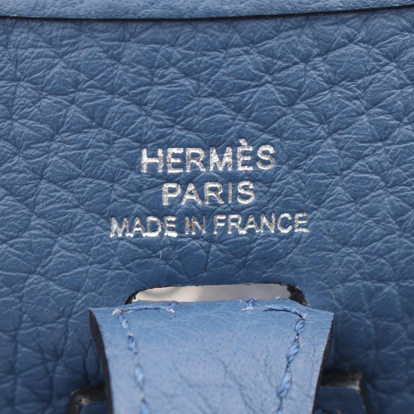 エヴリンTPM アマゾン ブルーアガット ショルダーバッグ トリヨンクレマンス ブルー シルバー金具 X刻印 エルメス バッグ HERMES