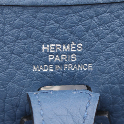 エヴリンTPM アマゾン ブルーアガット ショルダーバッグ トリヨンクレマンス ブルー シルバー金具 X刻印 エルメス バッグ HERMES