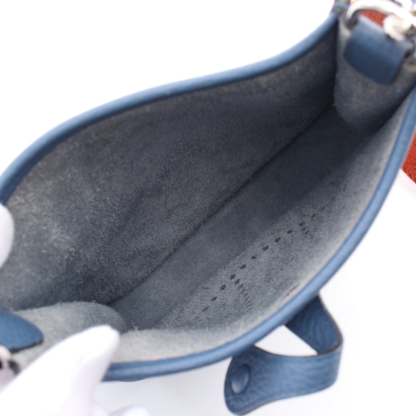 エヴリンTPM アマゾン ブルーアガット ショルダーバッグ トリヨンクレマンス ブルー シルバー金具 X刻印 エルメス バッグ HERMES