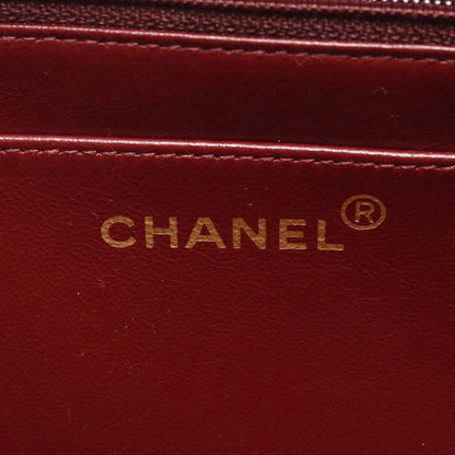 マトラッセ ダイアナフラップ チェーンショルダーバッグ ラムスキン ブラック ゴールド金具 シャネル バッグ CHANEL