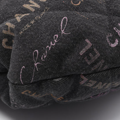 マトラッセ ホーボー ショルダーバッグ デニム ブラック マルチカラー ゴールド金具 シャネル バッグ CHANEL