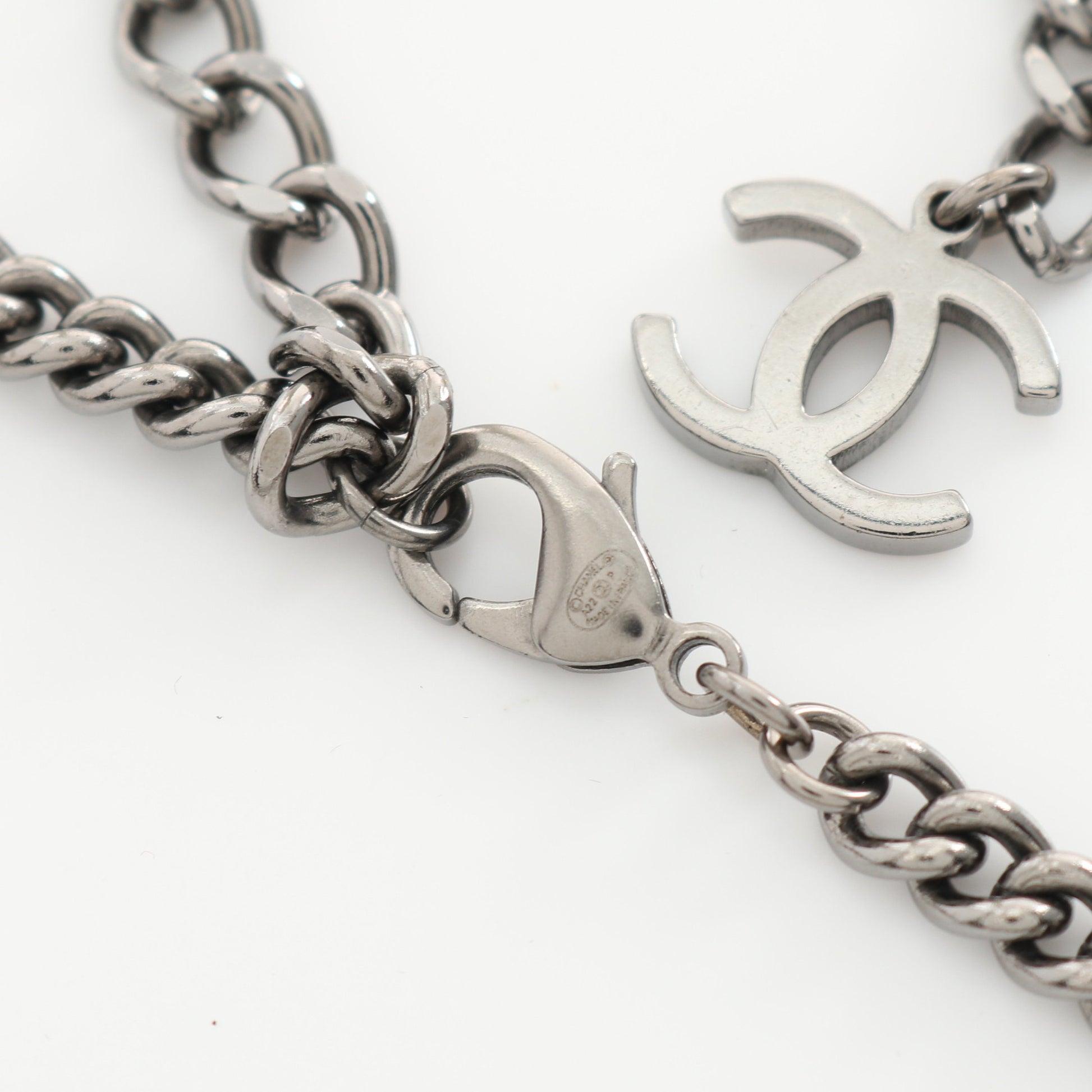 ココマーク No.5 ネックレス チョーカー ラインストーン シルバー クリア A22P シャネル アクセサリー CHANEL
