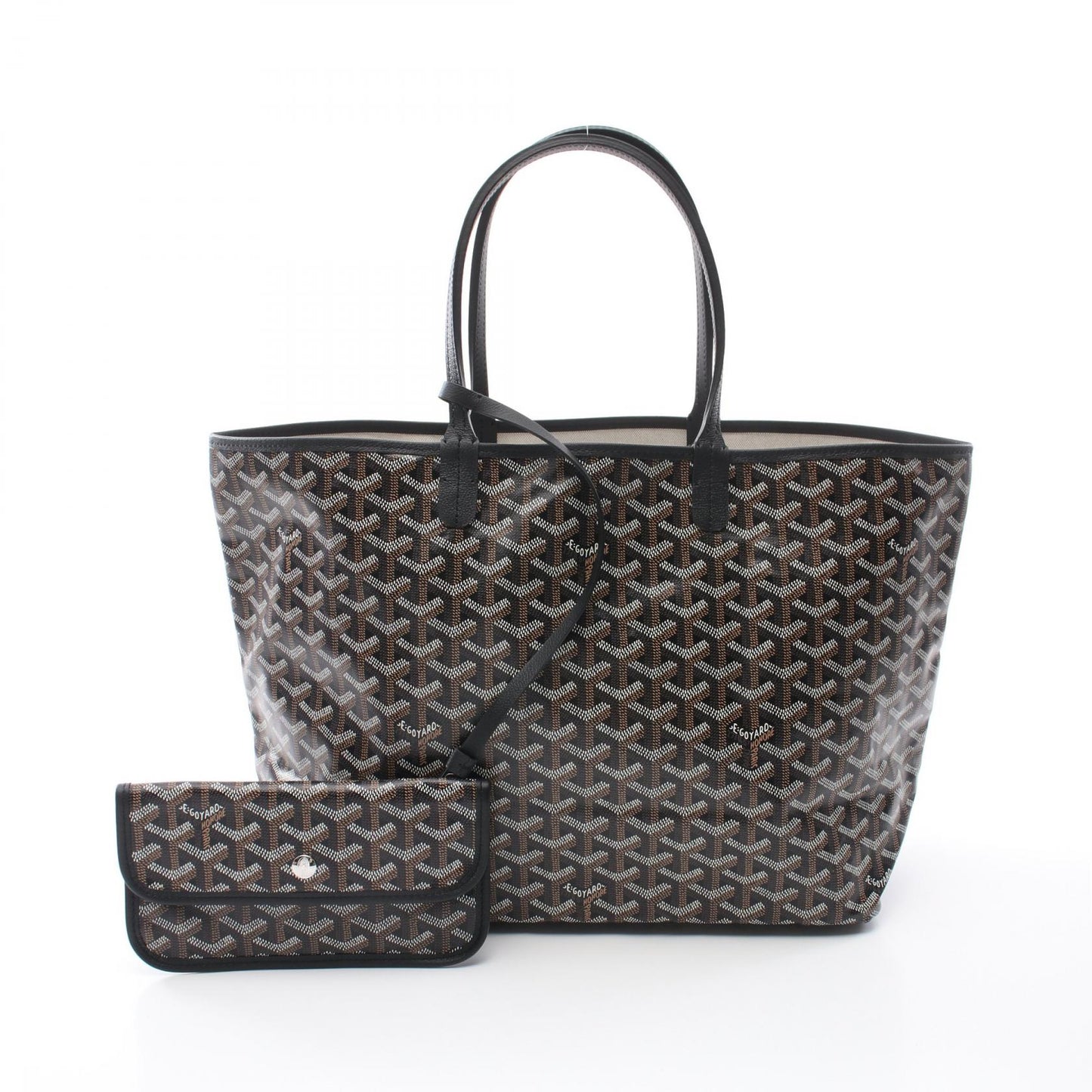 サンルイPM ハンドバッグ トートバッグ コーティングキャンバス レザー ブラック マルチカラー ゴヤール バッグ GOYARD