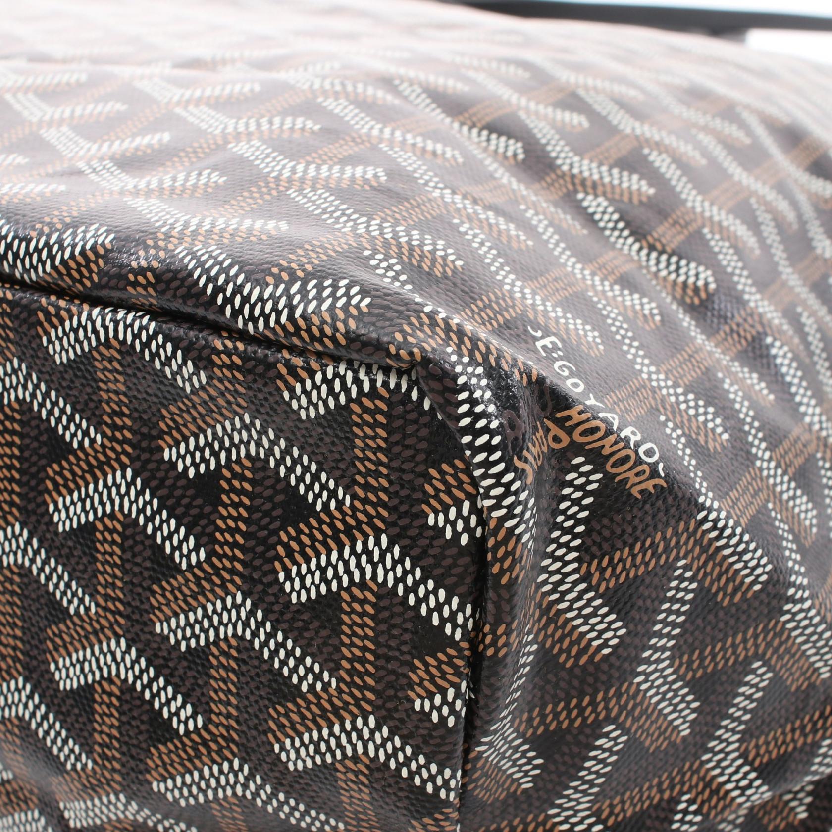 サンルイPM ハンドバッグ トートバッグ コーティングキャンバス レザー ブラック マルチカラー ゴヤール バッグ GOYARD