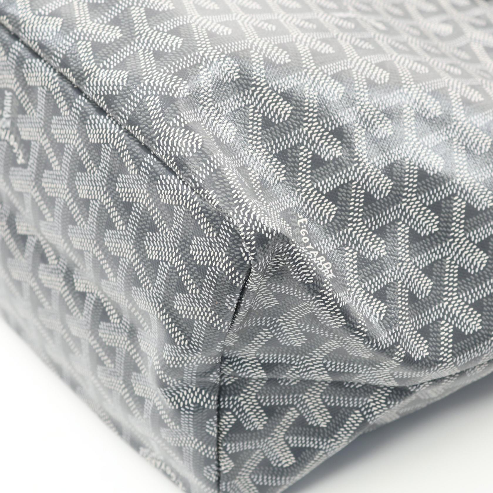 サンルイPM ハンドバッグ トートバッグ コーティングキャンバス レザー グレー マルチカラー ゴヤール バッグ GOYARD