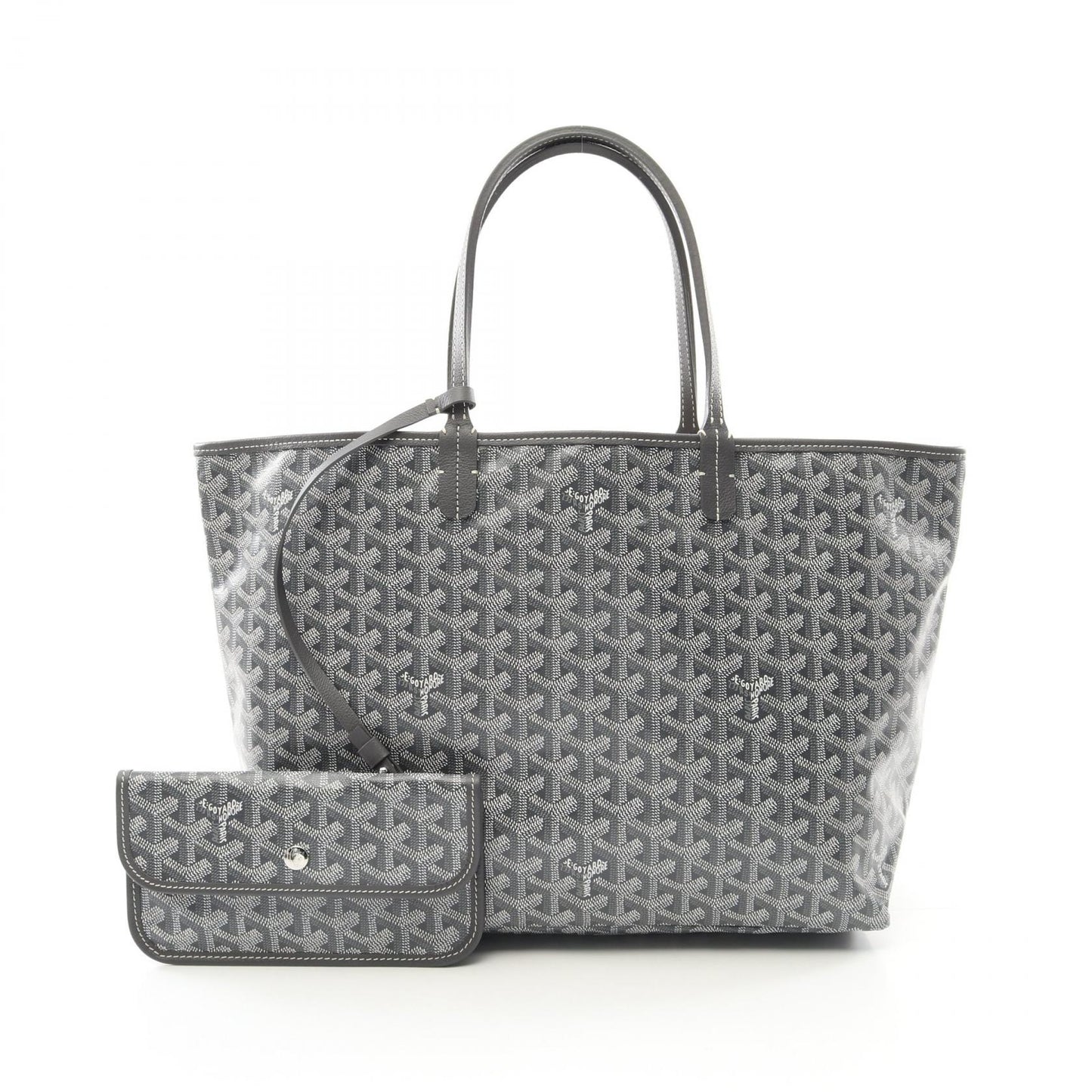 サンルイPM ハンドバッグ トートバッグ コーティングキャンバス レザー グレー マルチカラー ゴヤール バッグ GOYARD