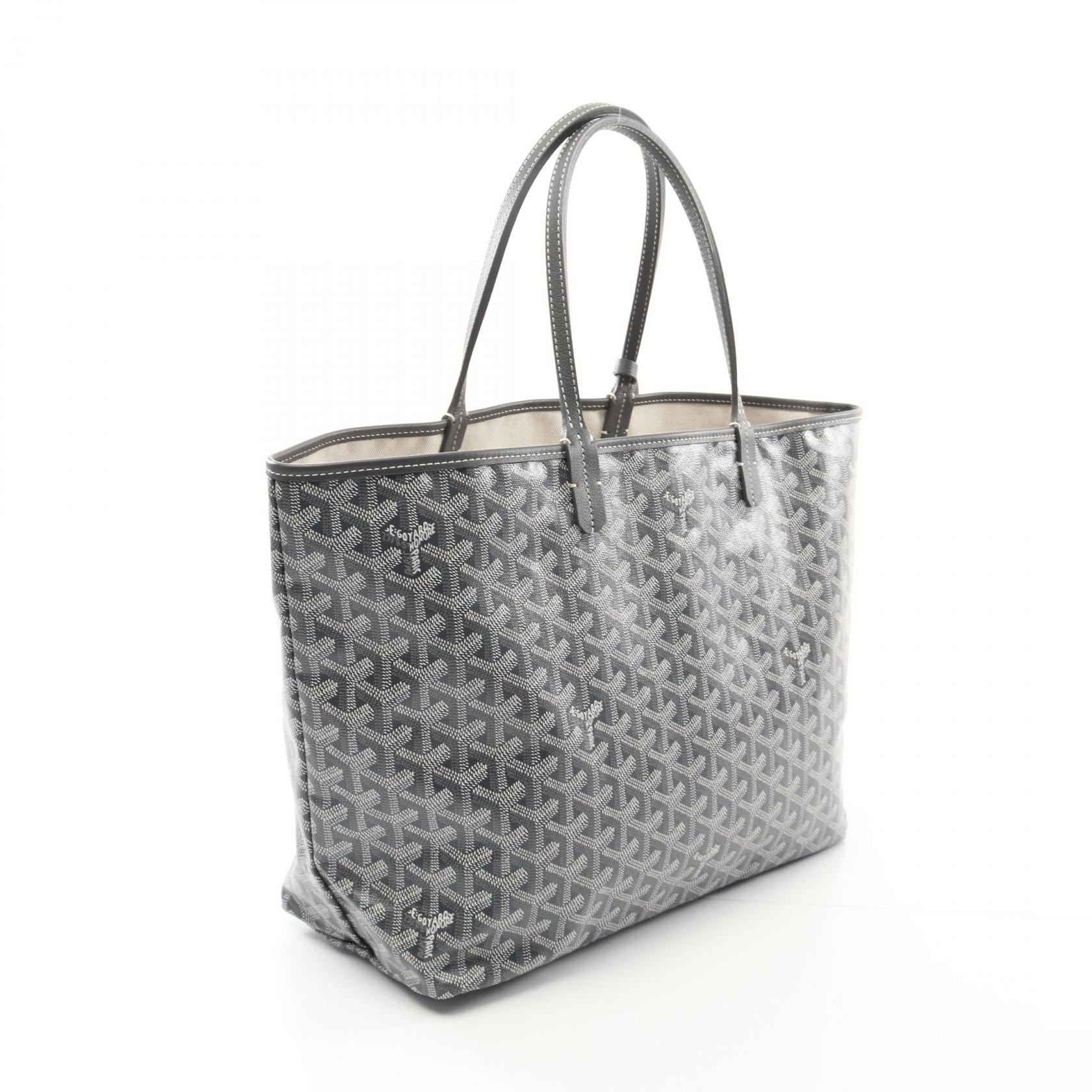 サンルイPM ハンドバッグ トートバッグ コーティングキャンバス レザー グレー マルチカラー ゴヤール バッグ GOYARD