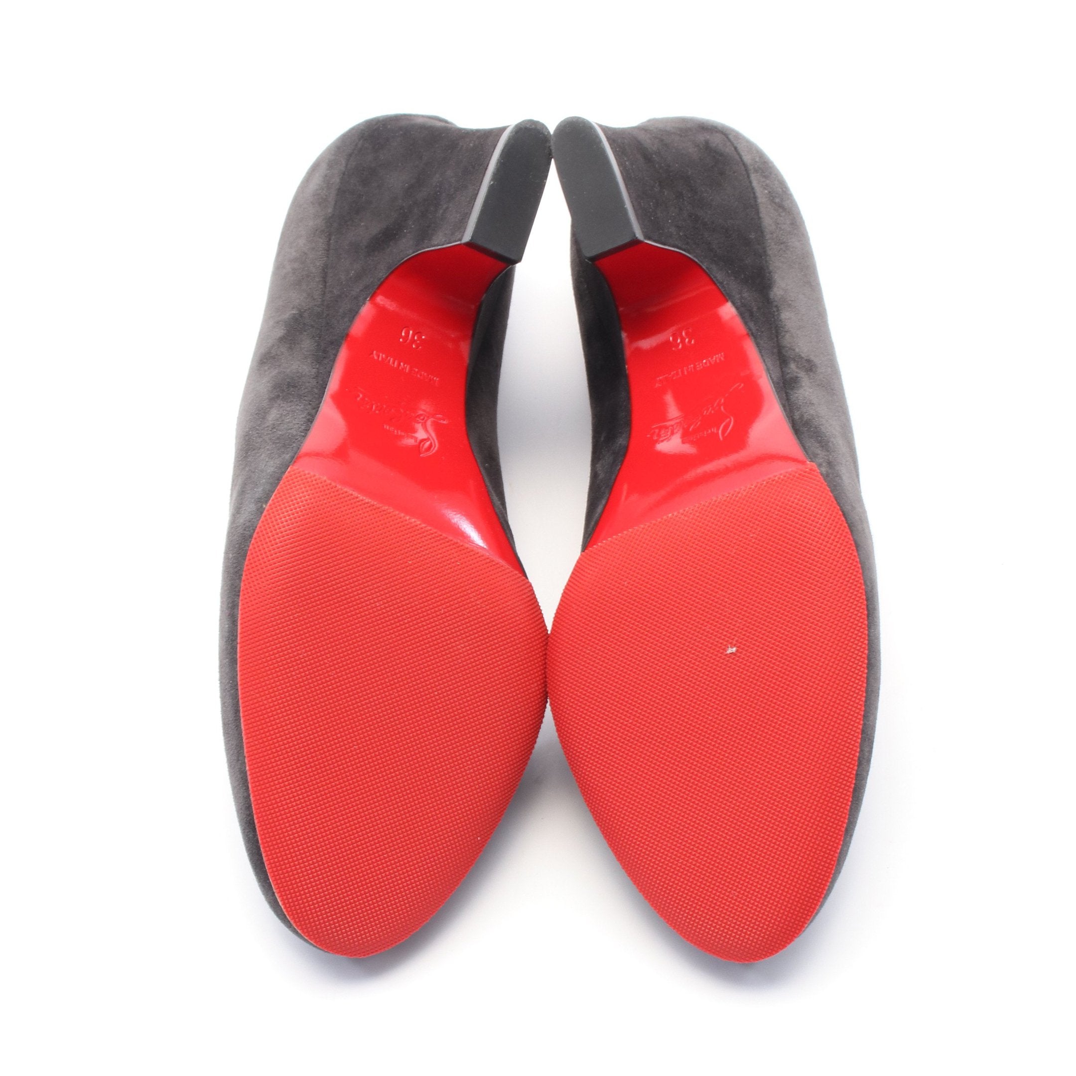 MISTICA パンプス スエード グレー クリスチャンルブタン – RECLO MISTICA パンプス スエード グレー クリスチャンルブタン – RECLO