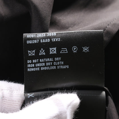 シングルブレスト シャツ コットン ブラック プラダ トップス PRADA