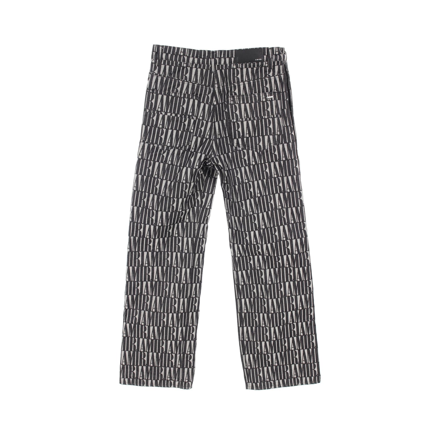 デニムパンツ 総柄 コットン ブラック グレー アミリ ボトムス AMIRI