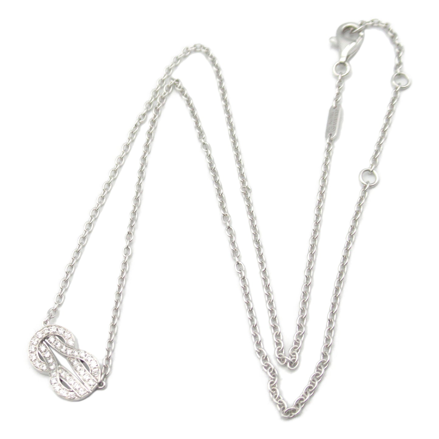 シャンス アンフィニ ダイヤネックレス ネックレス K18WG（ホワイトゴールド） ダイヤモンド クリア フレッド アクセサリー FRED