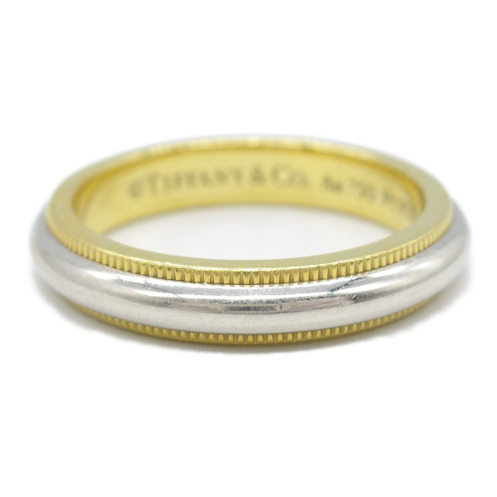 ミルグレイン リング リング 指輪 Pt950プラチナ K18（イエロー