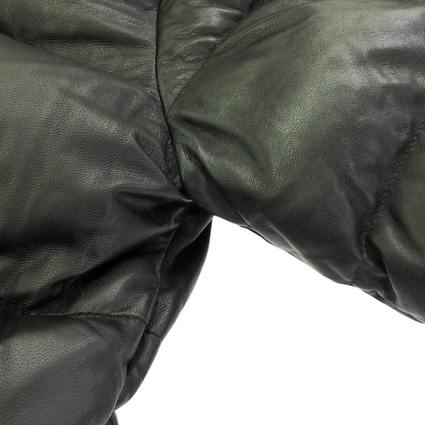 ダウンジャケット ダウンジャケット レザー ブラック モンクレール アウター MONCLER
