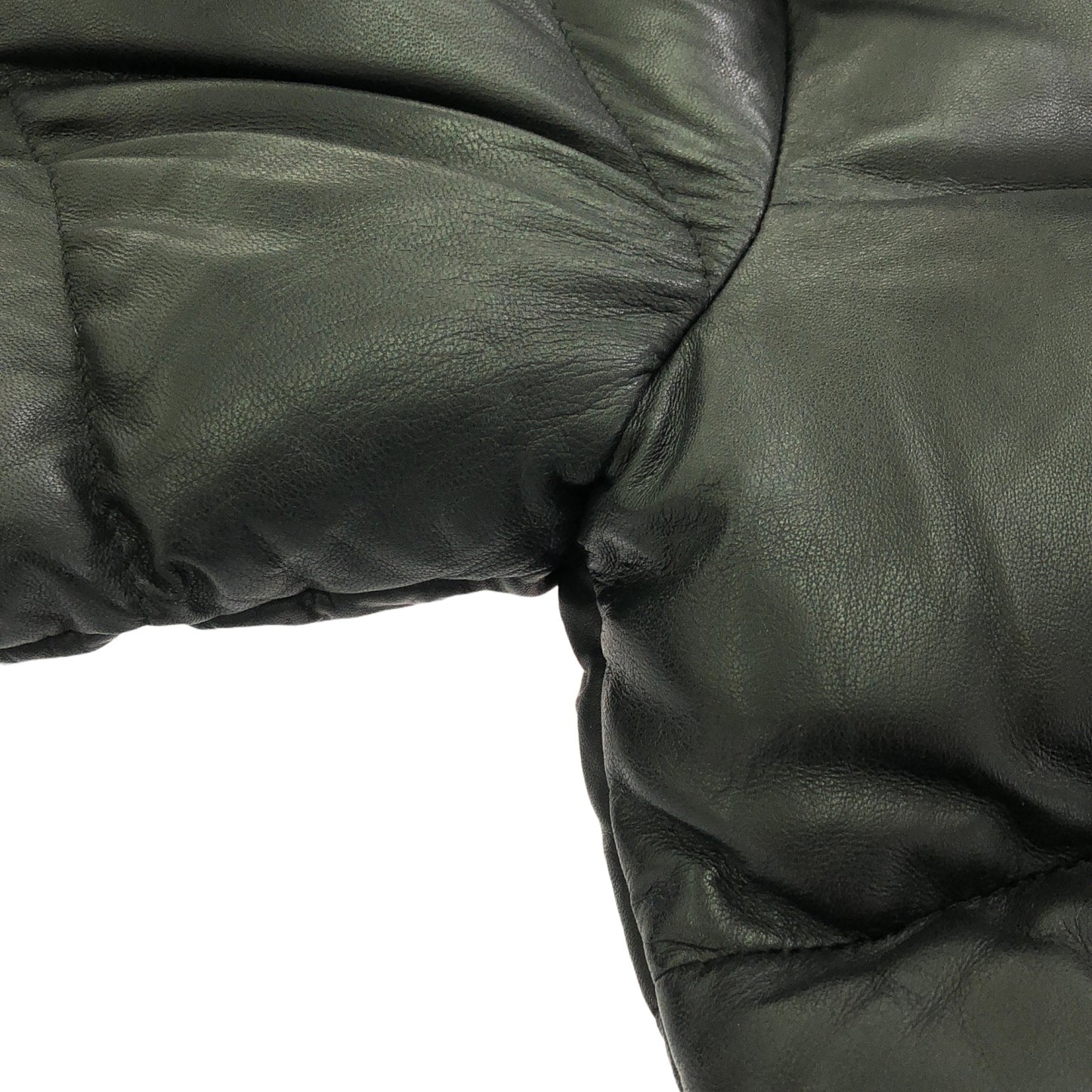 ダウンジャケット ダウンジャケット レザー ブラック モンクレール アウター MONCLER