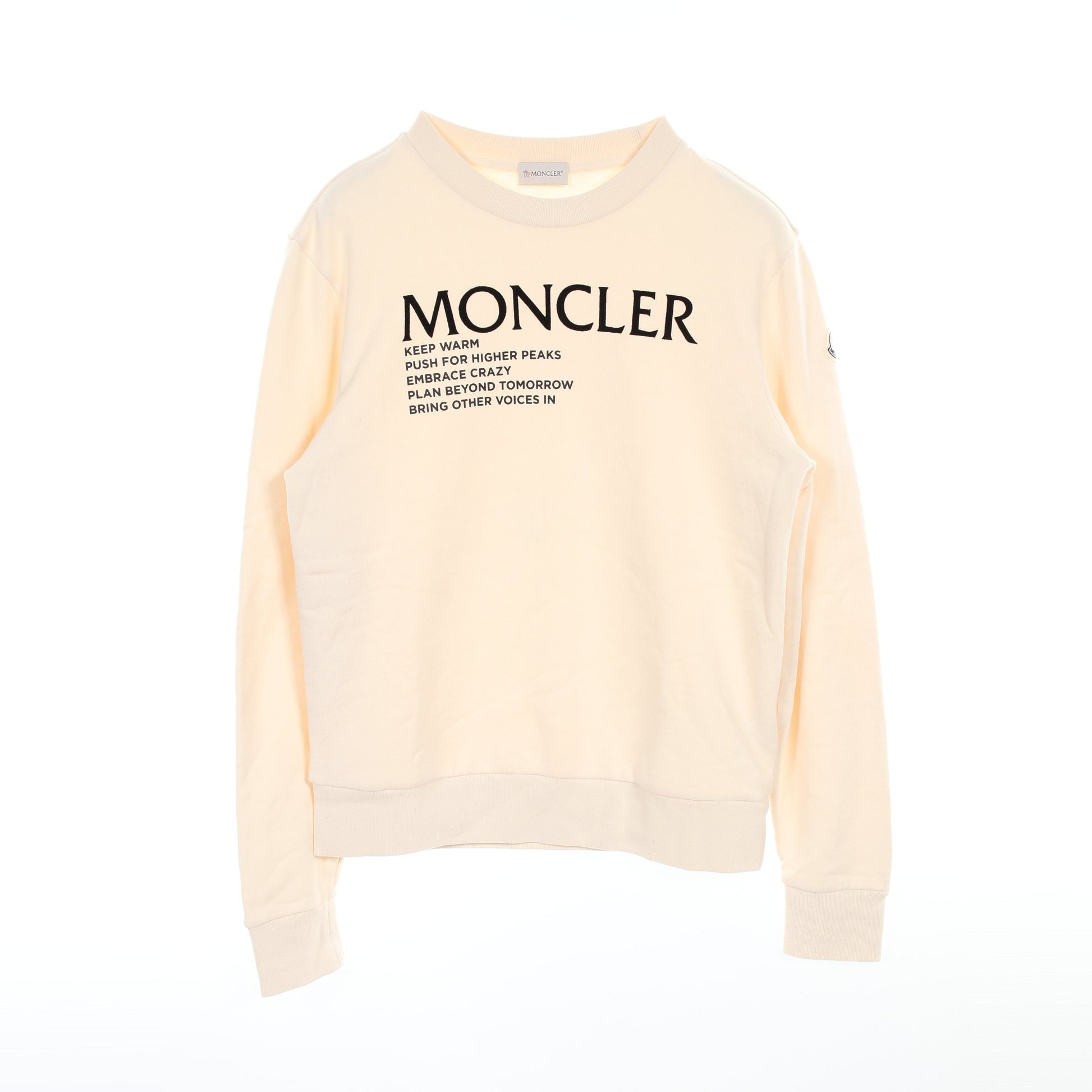 スウェットシャツ コットン オフホワイト モンクレール トップス MONCLER
