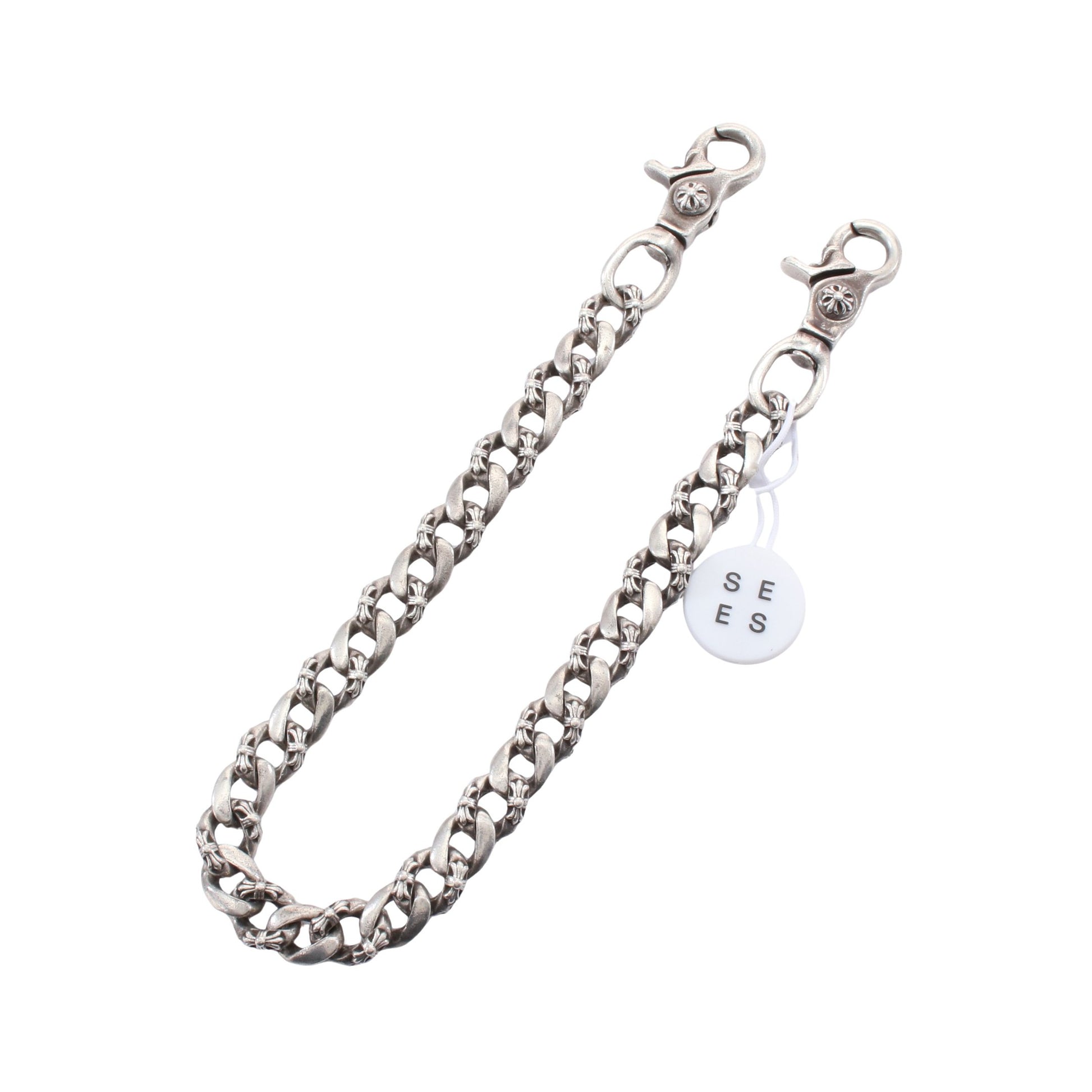 CHROME Hearts|ファンシー ロング 2クリップ ファンシー ウォレットチェーン キーホルダー 小物 SV925 シルバー クロムハーツ