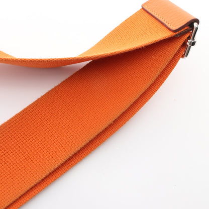 エヴリン 3 トロワ GM ショルダーバッグ トリヨンクレマンス オレンジ シルバー金具 X刻印 エルメス バッグ HERMES