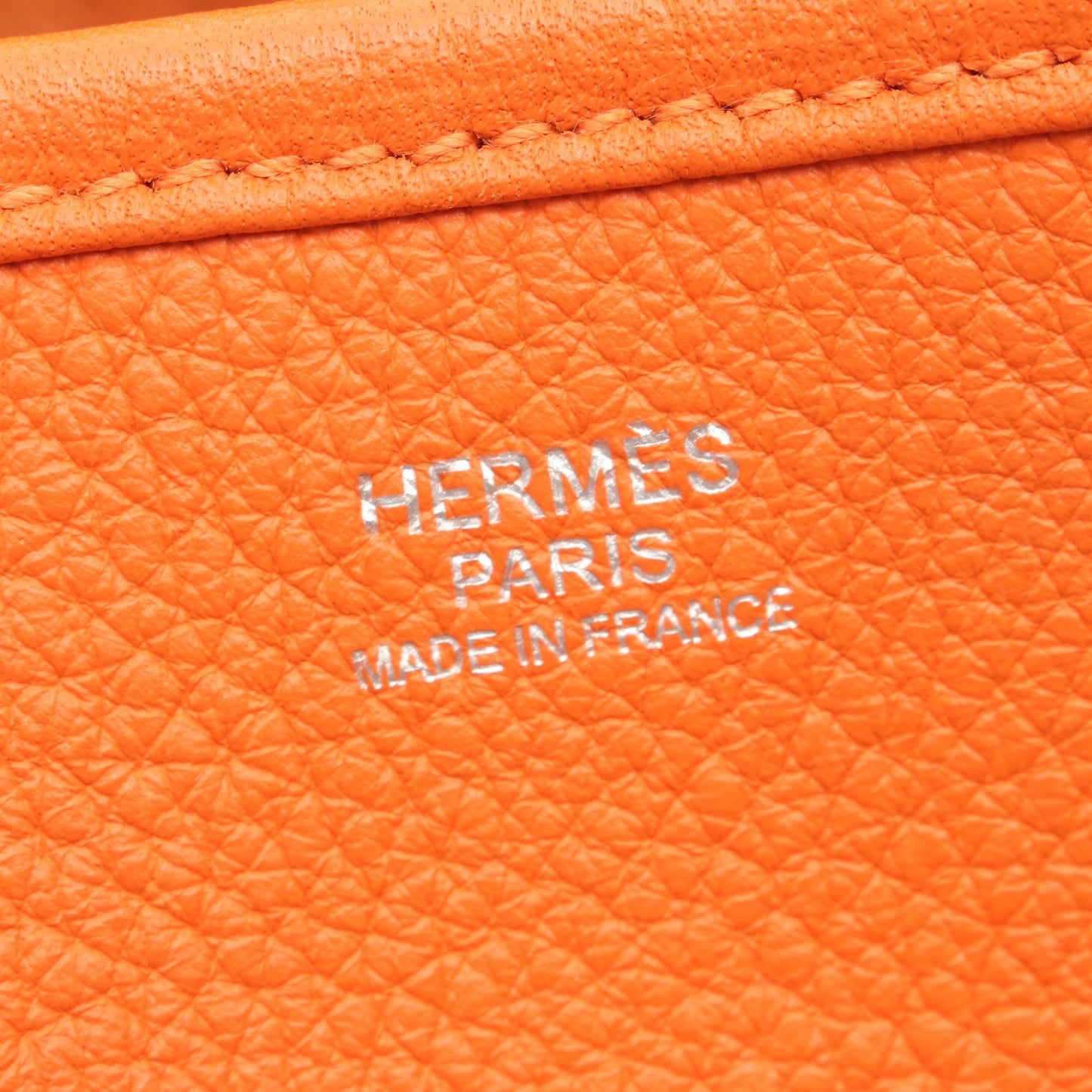 エヴリン 3 トロワ GM ショルダーバッグ トリヨンクレマンス オレンジ シルバー金具 X刻印 エルメス バッグ HERMES