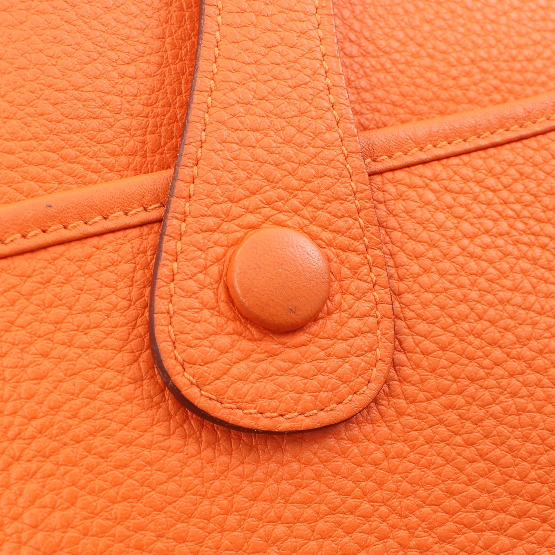 エヴリン 3 トロワ GM ショルダーバッグ トリヨンクレマンス オレンジ シルバー金具 X刻印 エルメス バッグ HERMES