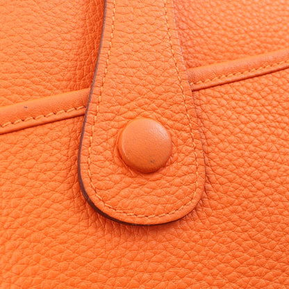 エヴリン 3 トロワ GM ショルダーバッグ トリヨンクレマンス オレンジ シルバー金具 X刻印 エルメス バッグ HERMES