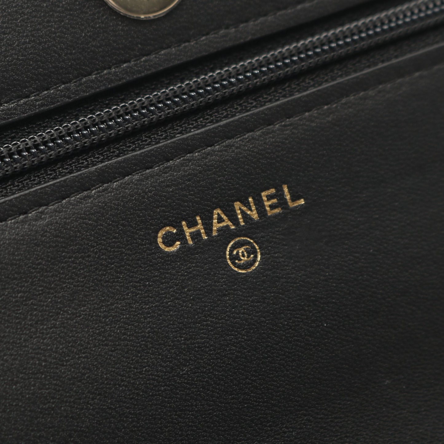 マトラッセ チェーンウォレット ラムスキン ブラック ゴールド金具 フェイクパール シャネル バッグ CHANEL