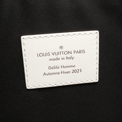 エブリデイLV ニュースペーパー クラッチバッグ レザー オフホワイト マルチカラー ルイヴィトン バッグ LOUIS VUITTON