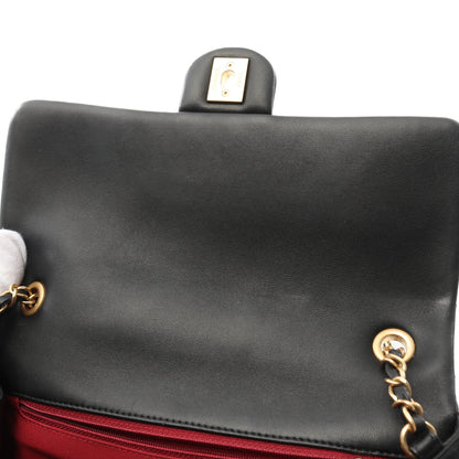 マトラッセ チェーンショルダーバッグ ラムスキン ブラック ゴールド金具 シャネル バッグ CHANEL