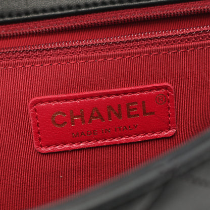 マトラッセ チェーンショルダーバッグ ラムスキン ブラック ゴールド金具 シャネル バッグ CHANEL