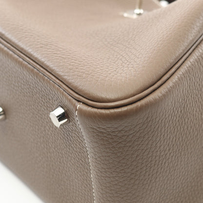 リンディ26 エトゥープ ショルダーバッグ トリヨンクレマンス グレーブラウン シルバー金具 Z刻印 エルメス バッグ HERMES