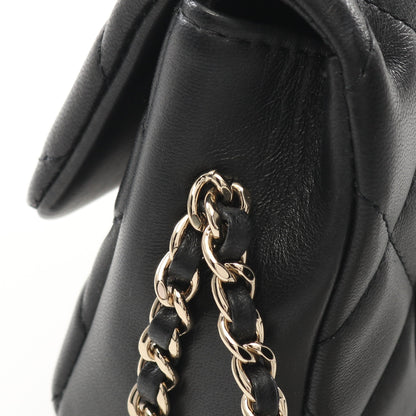 マトラッセ スモールフラップ パール チェーンショルダーバッグ ラムスキン ブラック ゴールド金具 シャネル バッグ CHANEL