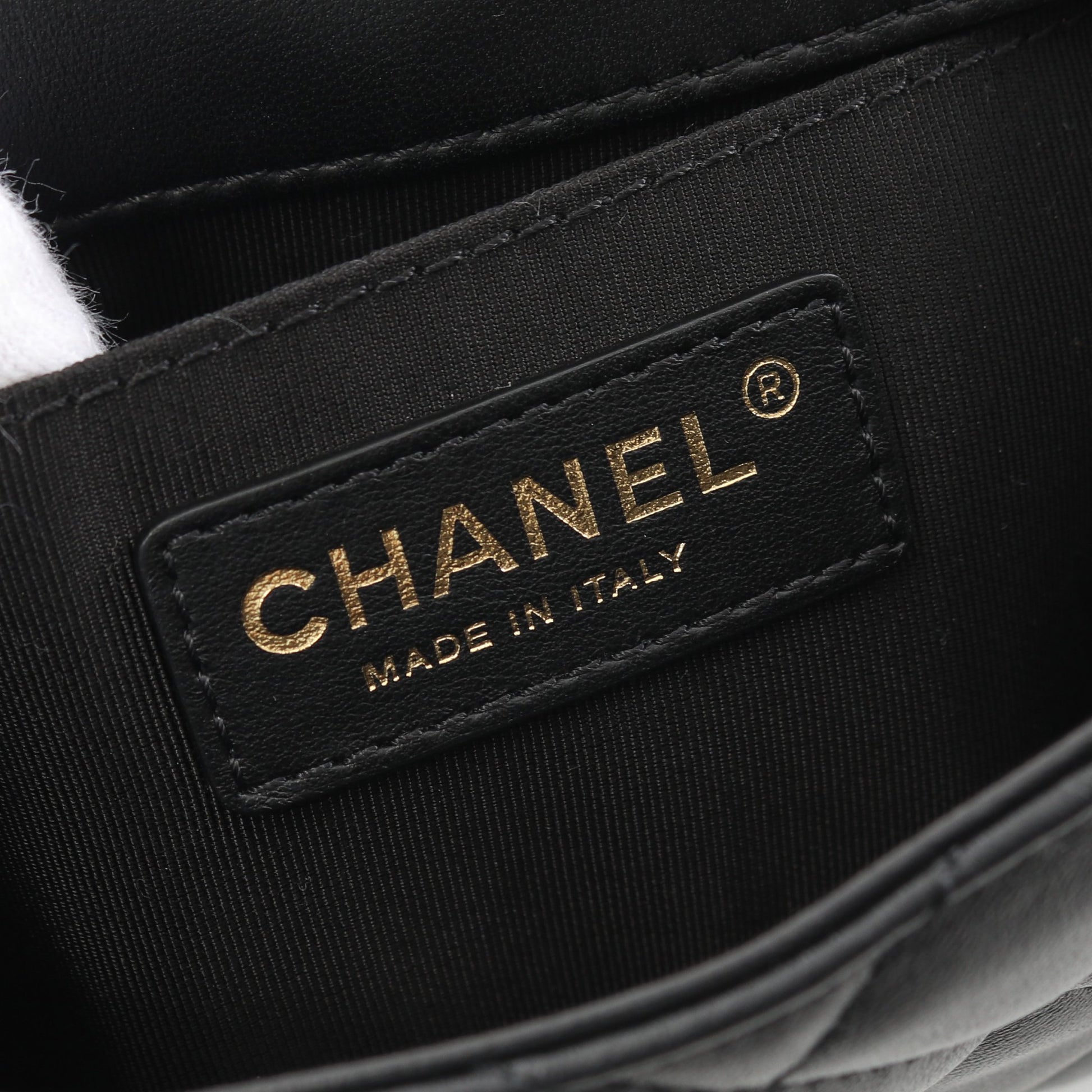 マトラッセ スモールフラップ パール チェーンショルダーバッグ ラムスキン ブラック ゴールド金具 シャネル バッグ CHANEL