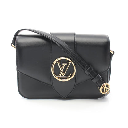 LV PONT9 LVポンヌフ ノワール ショルダーバッグ レザー ブラック ルイヴィトン バッグ LOUIS VUITTON