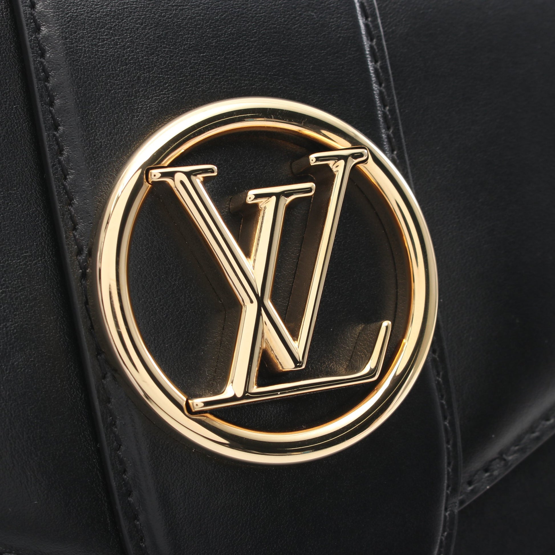 LV PONT9 LVポンヌフ ノワール ショルダーバッグ レザー ブラック ルイヴィトン バッグ LOUIS VUITTON