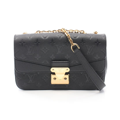 マルソー モノグラムアンプラント ノワール チェーンショルダーバッグ レザー ブラック ルイヴィトン バッグ LOUIS VUITTON