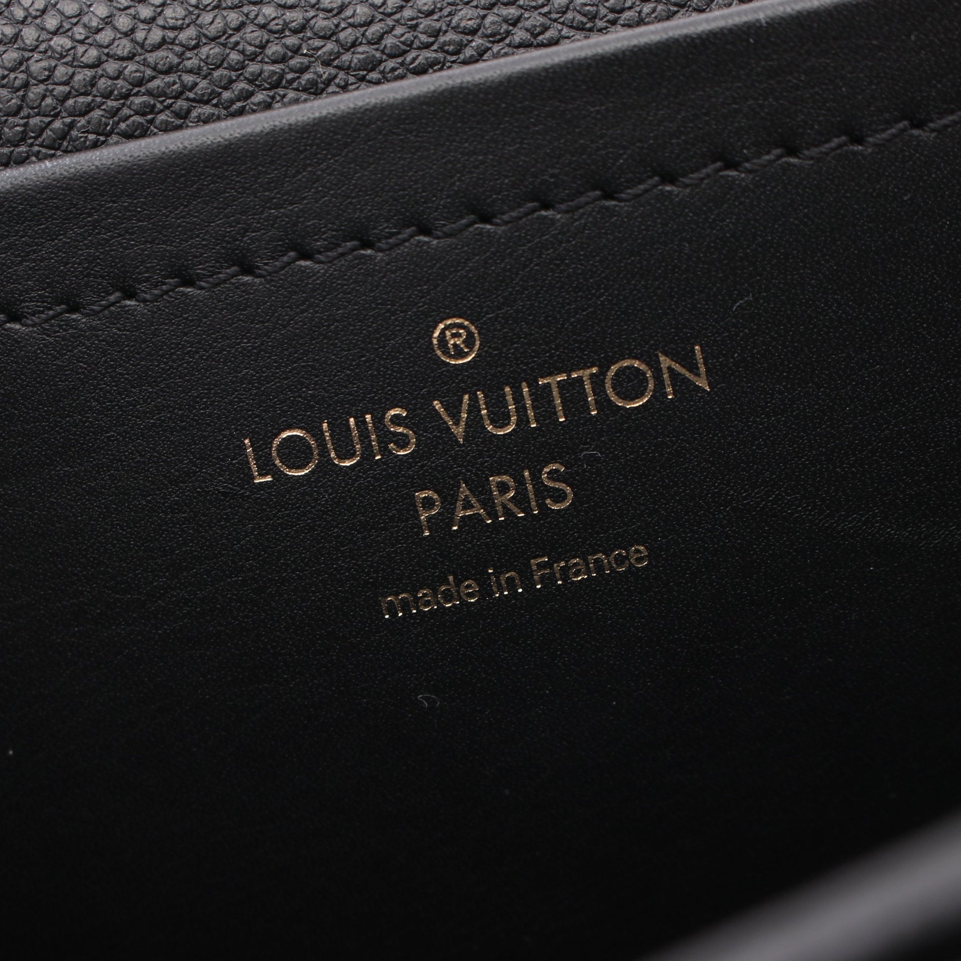マルソー モノグラムアンプラント ノワール チェーンショルダーバッグ レザー ブラック ルイヴィトン バッグ LOUIS VUITTON