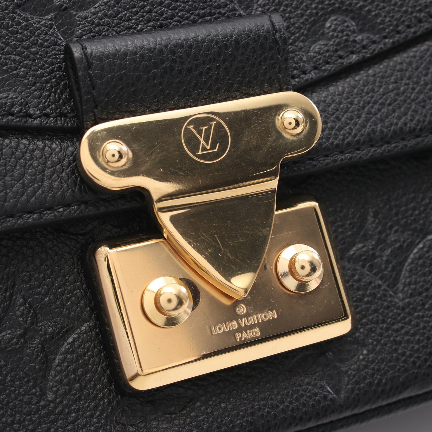 マルソー モノグラムアンプラント ノワール チェーンショルダーバッグ レザー ブラック ルイヴィトン バッグ LOUIS VUITTON