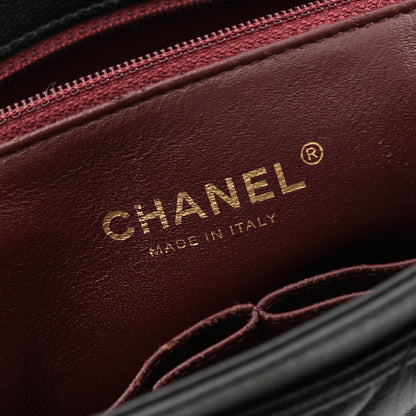 ココマーク キルティング フラップバッグ チェーンショルダーバッグ レザー ブラック アンティークゴールド金具 シャネル バッグ CHANEL