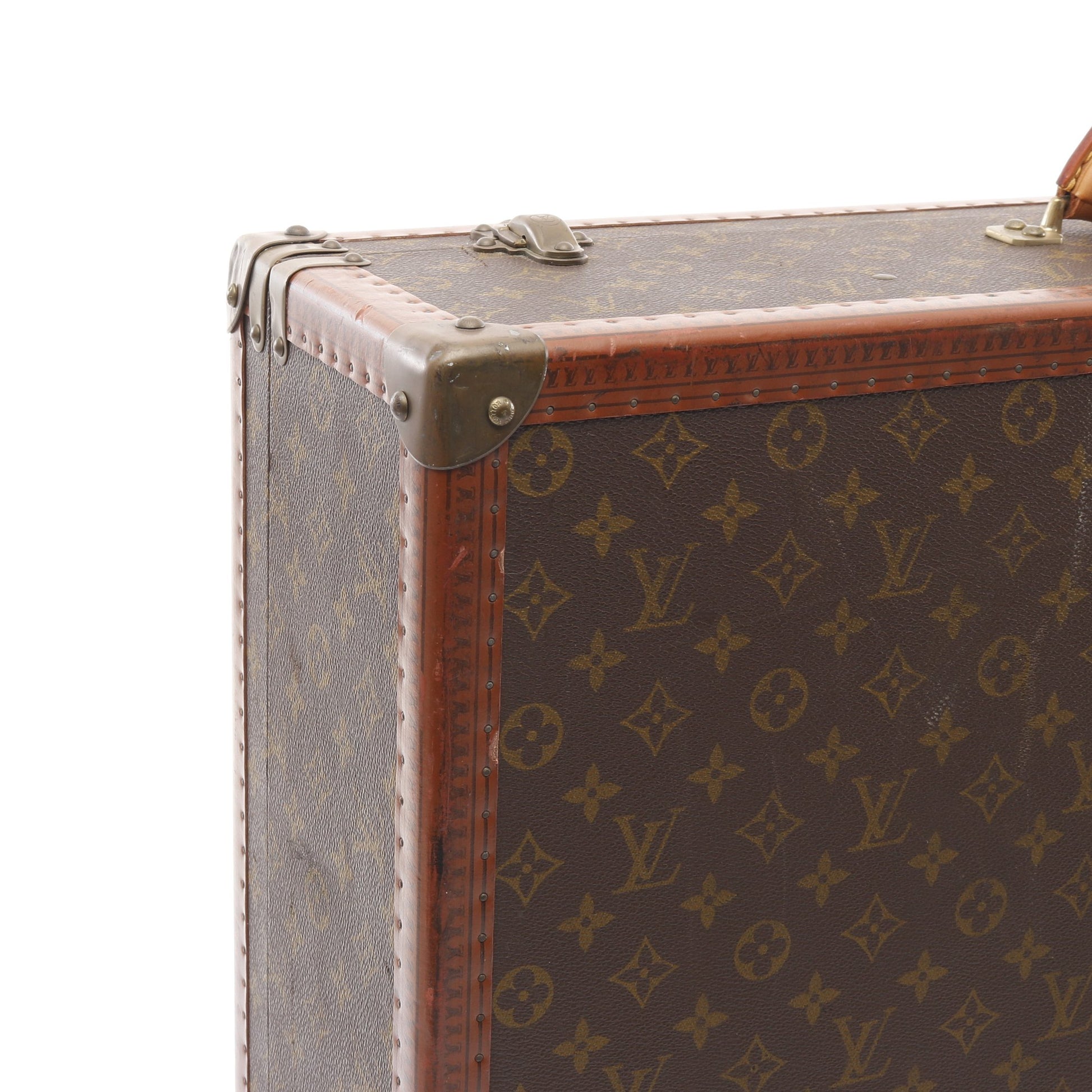 ビステン 70 モノグラム トランク スーツケース PVC レザー ブラウン ルイヴィトン バッグ LOUIS VUITTON