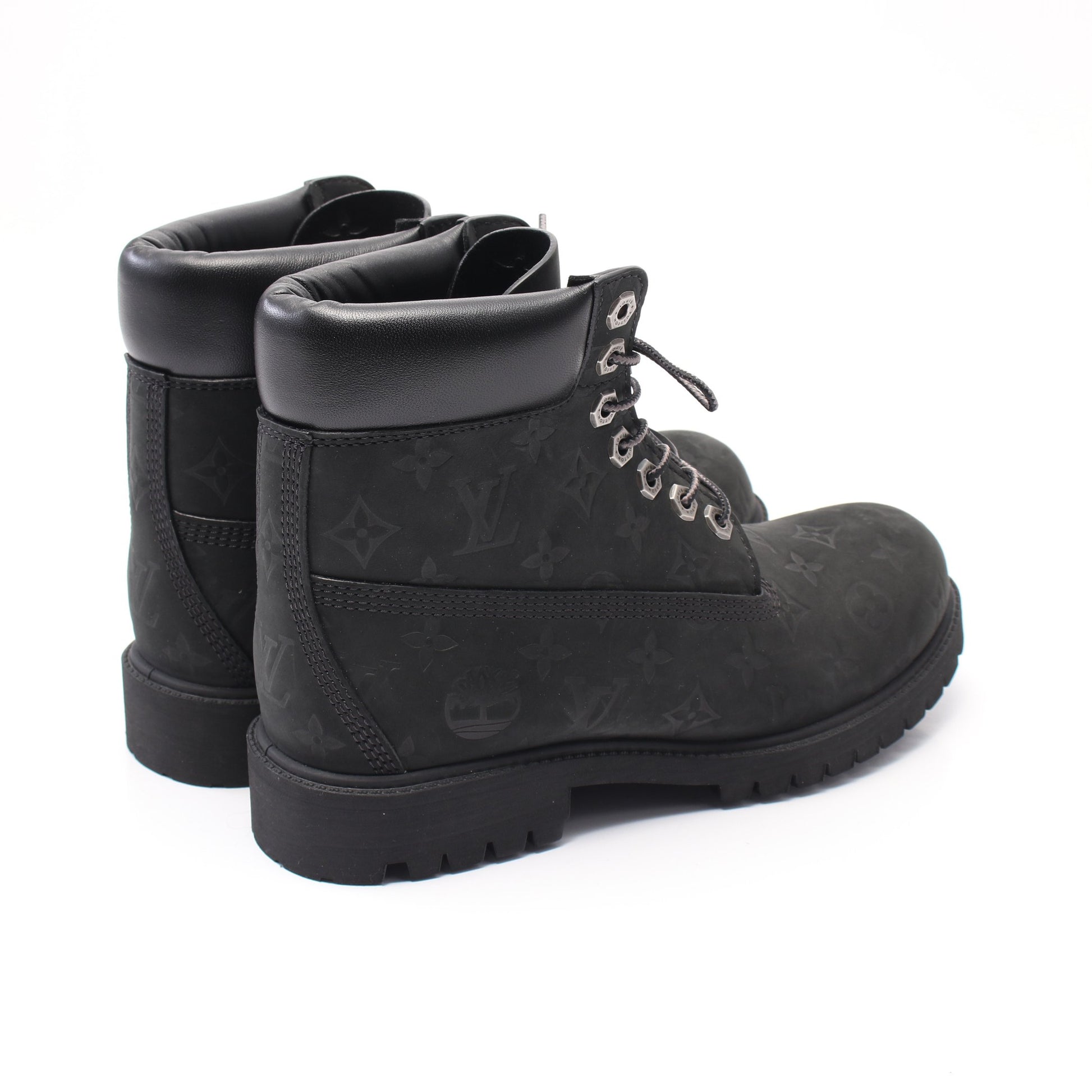 LV × Timberland 6-IN アンクルブーツ ノワール ショート ブーツ ヌバック レザー ブラック ルイヴィトン シューズ LOUIS VUITTON
