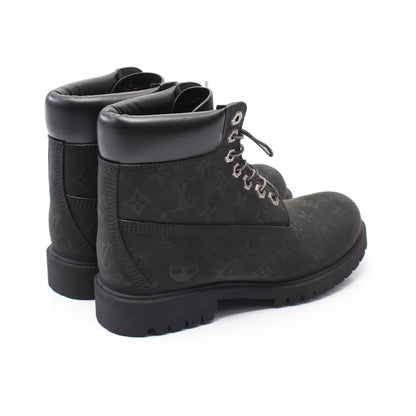 LV × Timberland 6-IN アンクルブーツ ノワール ショート ブーツ ヌバック レザー ブラック ルイヴィトン シューズ LOUIS VUITTON
