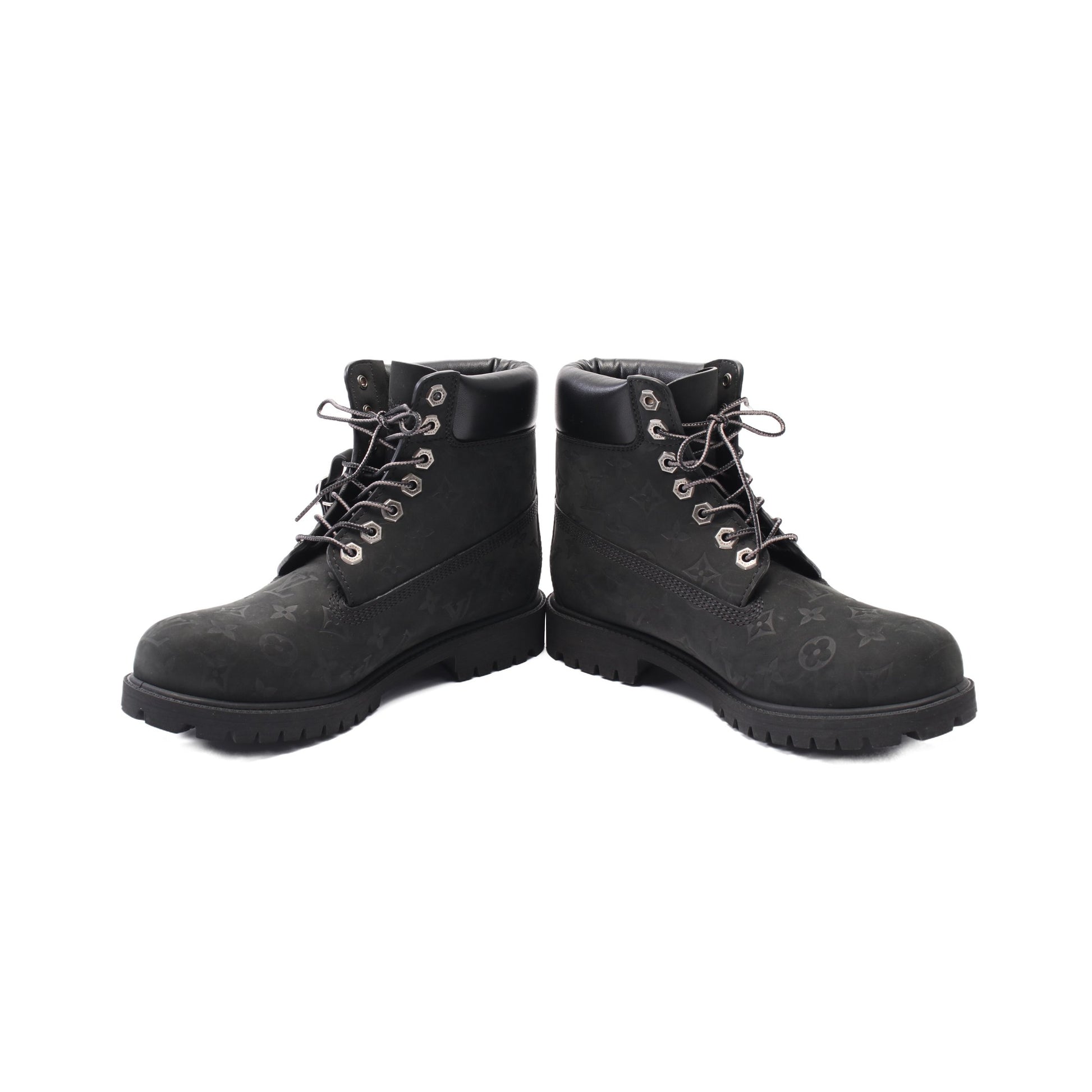 LV × Timberland 6-IN アンクルブーツ ノワール ショート ブーツ ヌバック レザー ブラック ルイヴィトン シューズ LOUIS VUITTON