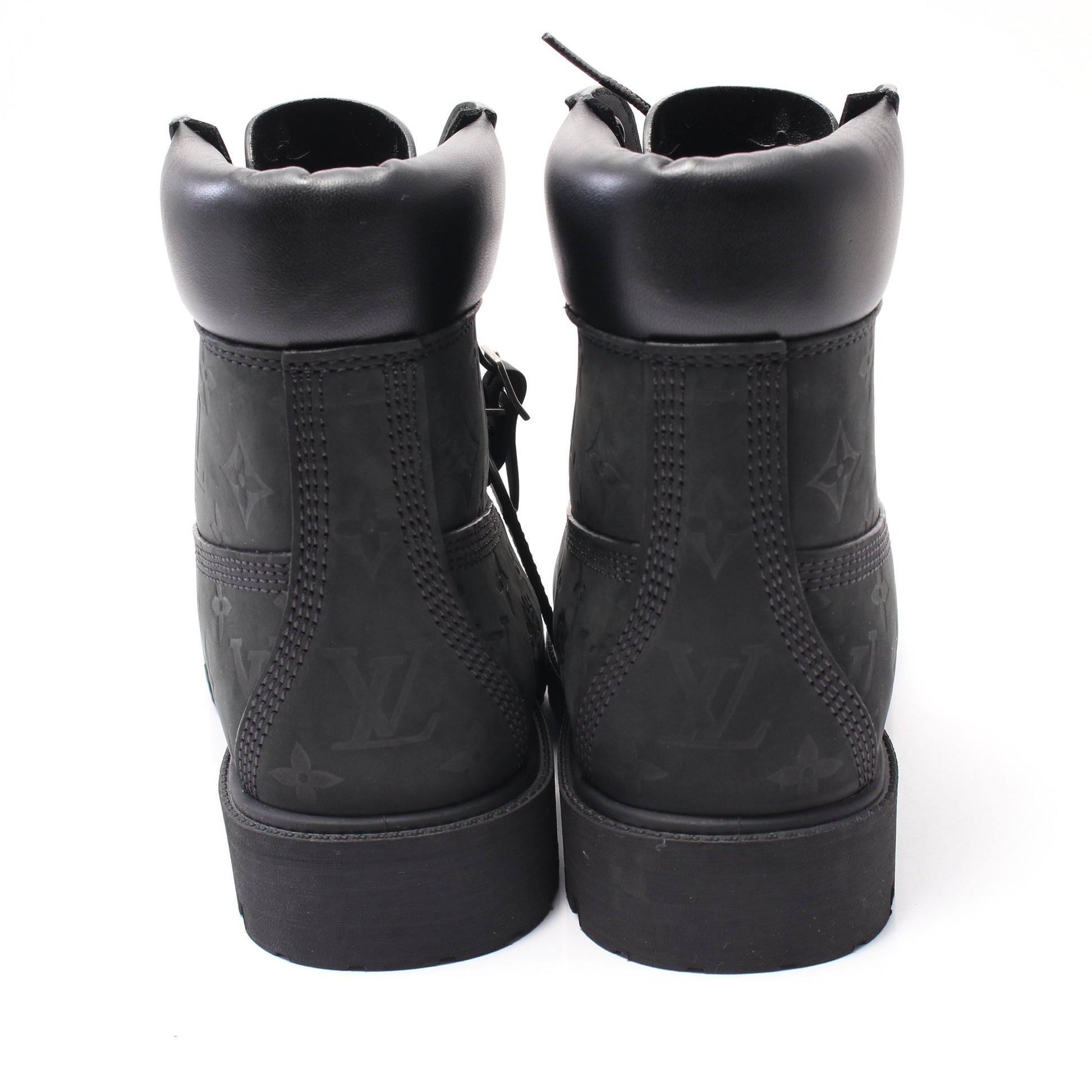 LV × Timberland 6-IN アンクルブーツ ノワール ショート ブーツ ヌバック レザー ブラック ルイヴィトン シューズ LOUIS VUITTON