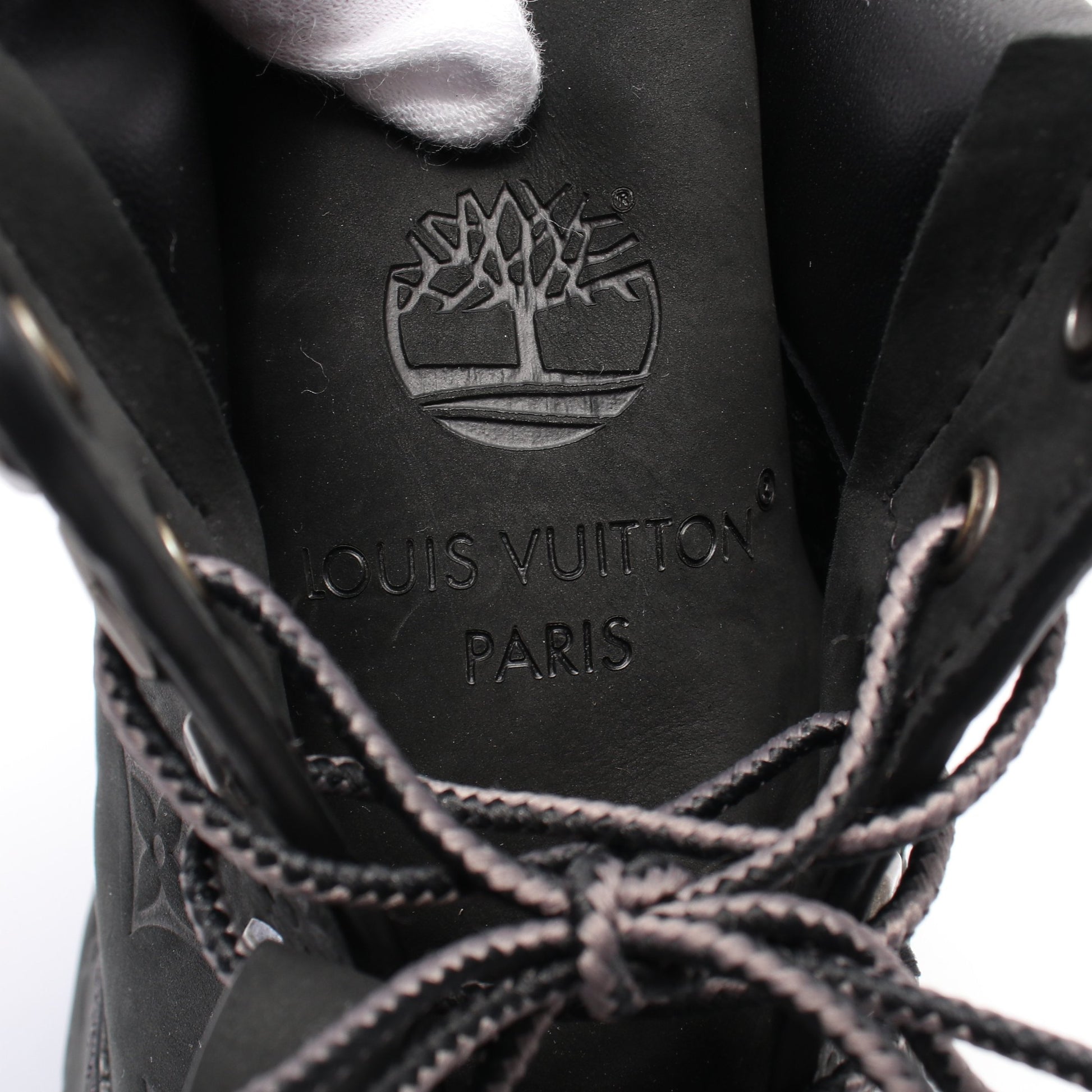 LV × Timberland 6-IN アンクルブーツ ノワール ショート ブーツ ヌバック レザー ブラック ルイヴィトン シューズ LOUIS VUITTON